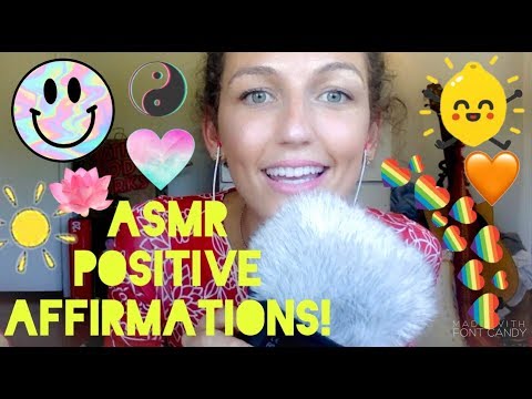 ASMR~ Positive Affirmations + Up Close Whisper Ramble ♡☆♡☆♡