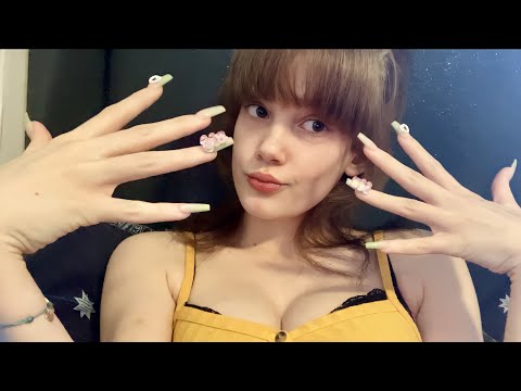 ASMR Fast & Aggressive Up-Close Acrylic Nail Tapping(Camera Tapping/Personal Attention/Mouth Sounds)
