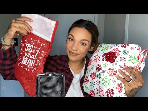 ASMR- Christmas Themed, Mouth Sounds, Tapping, Crinkling, and more