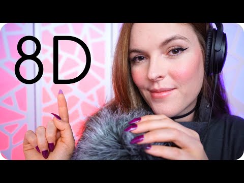 ASMR 8D Counting You To Sleep 💤 (Fluffy Mic, Number Tracing, Slow/Breathy Whispers)