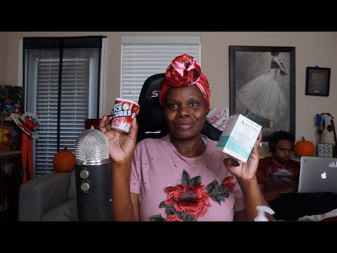 Aveeno Oat Calming Restore Cleanser & Moisturizer ASMR Chewing Gum Tapping Triggers
