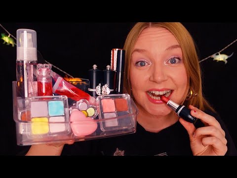 ASMR Eating My Makeup Collection (Whispered)