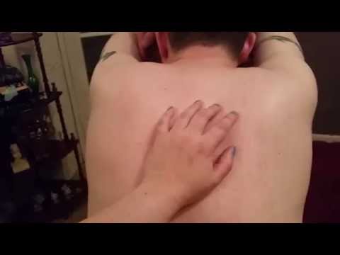 ASMR - TINGLY TRACING ON MY BOYFRIEND'S BACK  - SENSUAL RELAXING LOVING PAMPER