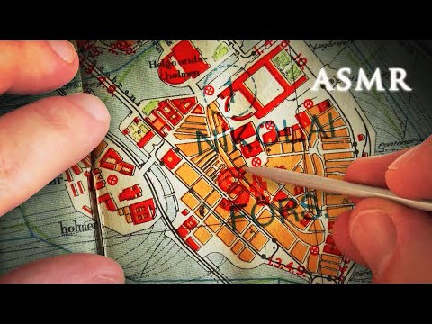 ASMR 1hr Tracing old Maps of Sweden and Stockholm | History