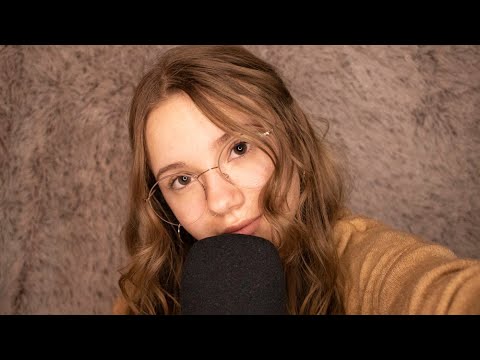 ASMR Face touching and massaging (mouth sounds, stipple, tongue clicking) ❤