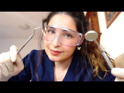 ASMR DENTIST Roleplay ( medical steril gloves, personal attention)