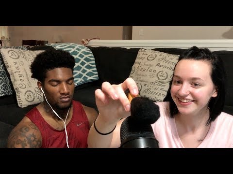 Giving My BF ASMR For The First Time.. HE FALLS ASLEEP!