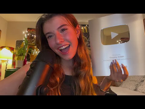 [ASMR] UNBOXING MY 100K SILVER PLAQUE (tapping+scratching)