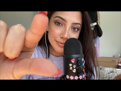 ASMR Layered sounds 💗 pinching & plucking ~personal attention triggers~ | Whispered