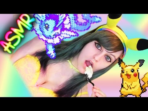 ASMR Mouth Sounds ░ Pikachu ♡ Food, Scratching, Eating, Video Games, Cosplay, RolePlay, Pokemon GO ♡
