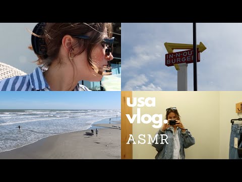ASMR deutsch | Kleiner Roadtrip durch Texas 🇺🇸 Stadt, Strand, Fluss | Voice Over German Vlog