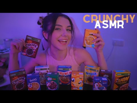 ASMR COMIENDO CEREALES CRUJIENTES - Crunchy Eating Sounds *Mukbang and Whispers* | Lonixy ASMR