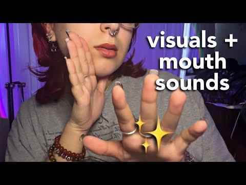 ASMR | sleepy visuals with layered mouth sounds