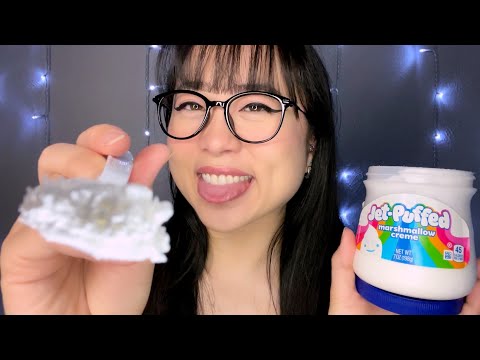 ASMR Eating Sticky Marshmallow Fluff w/ Your Face (Mouth Sounds, Whisper)
