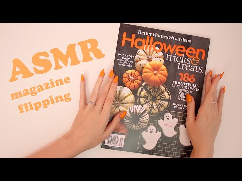 Flipping Through a Halloween Magazine (ASMR soft spoken + paper sounds)