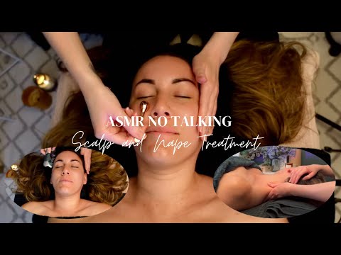 ASMR The Perfect Treatment for sleep! | Scalp Scaling, Nape Care & Aromatherapy Massage. No Talking.
