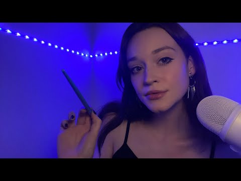 ASMR Tracing Your Face and mine (intense mouth sounds)