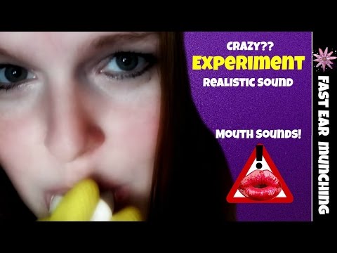 [ASMR] Fast Ear Munching Experiment! Mouth Sounds, Binaural.