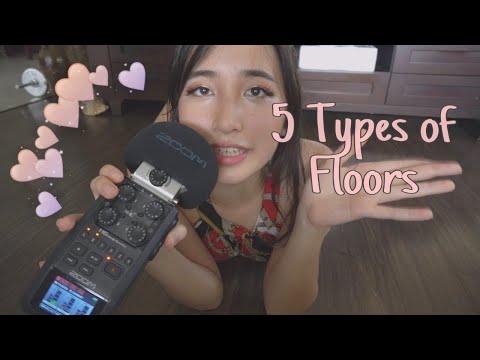ASMR different floors TAPPING & SCRATCHING 🏠