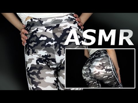 ASMR Camo Leggings Scratching / Fabric Sounds / No talking