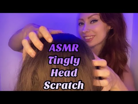 ASMR Super TINGLY Head Scratch + Hair Play | Minimal Whispers