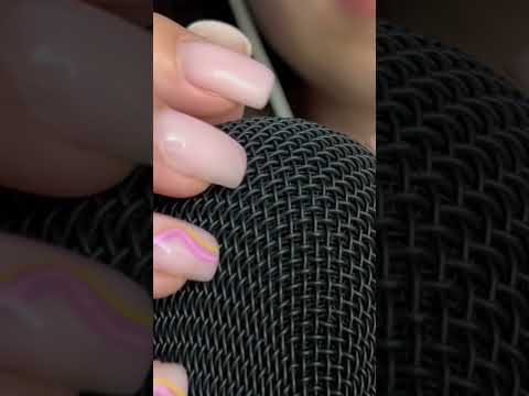 Asmr scratching microphone with long nails