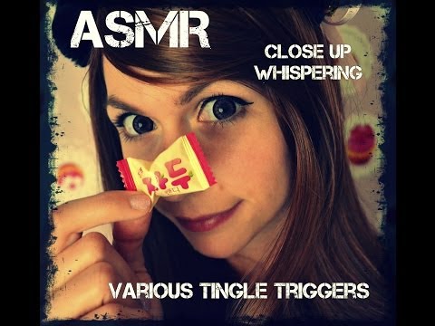 ASMR  ♥ Close Up Whispering ♥ Various Tingle Triggers ♥