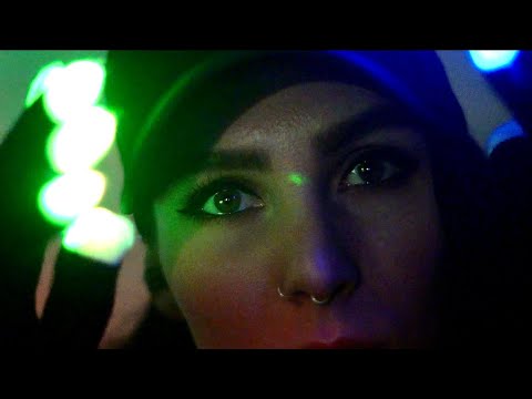[ASMR] 💤 LIGHT TRIGGERS with LED gloves in the DARK - Calming Relaxing Background Music 🎶