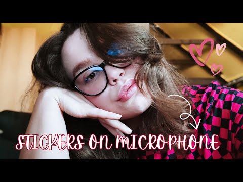 ASMR | Putting Stickers On The Mic ✨