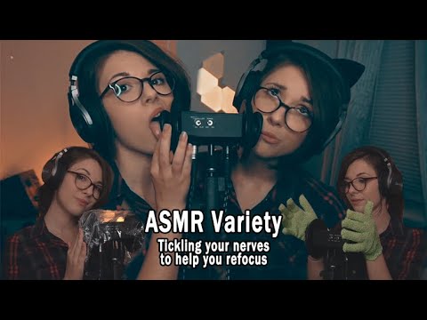 Variety ASMR | Tickling Your Nerves To Help You Refocus