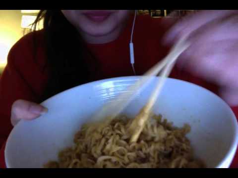 ASMR - TERIYAKI NOODLES eating sounds video