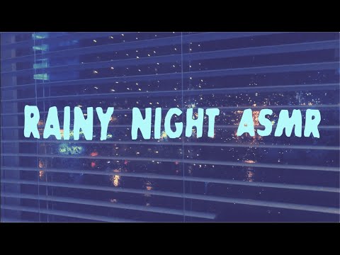 🌧 sleepy rainy night asmr  🌧 (no talking) water tapping on window sill + relaxing traffic at night