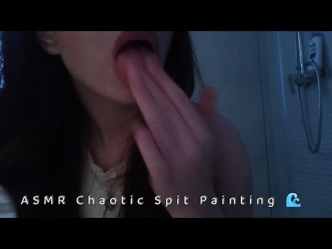 LoFi ASMR || Close-up and personal Spit painting (Fast)