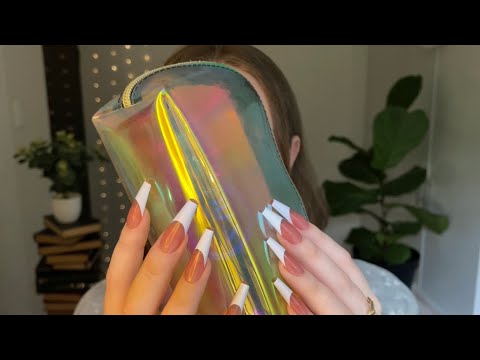 fast not aggressive tapping for asmr #13 (makeup bags)