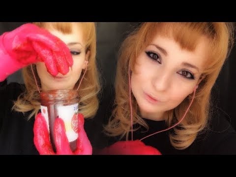 [ASMR] RUBBER GLOVES with JAM & CRISPY CRUMBS