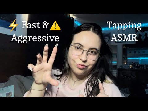 Fast & Aggressive Tapping Only ASMR No Talking // Sarah’s Custom Video