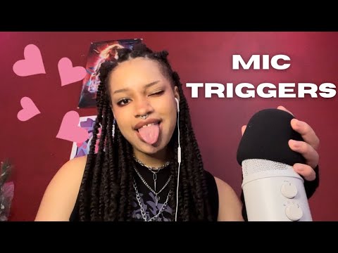 Mic Triggers❤️ Mic Pumping, Swirling, Scratching, foam cover, rubbing, fluffy, fast and aggressive