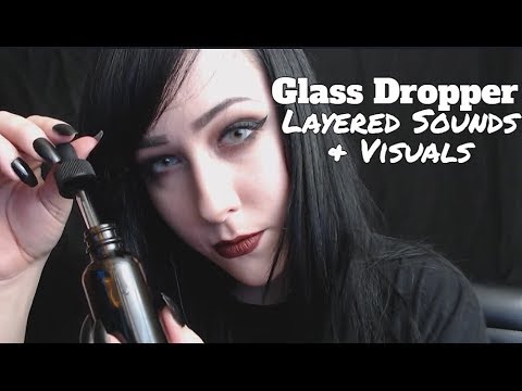 ASMR Glass Dropper Layered Sounds & Visuals [No Talking]