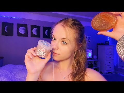 ASMR! Slime, Gentle Taps, playing with toy car, soap scratching And More!