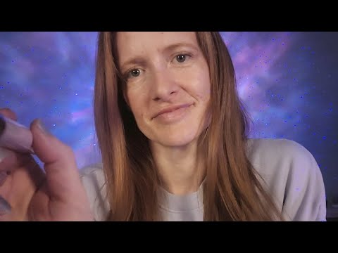 ASMR Bedtime scalp massage, hair play and face brushing | layered sounds