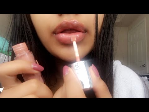 ASMR~ INTENSE Lipgloss application sounds/mouth sounds + Hand movements (soo relaxing)