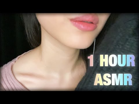 ASMR | 1 HOUR tingly MOUTH SOUNDS with BUBBLE POP, TK TK, TONGUE CLICKING 🎀💗