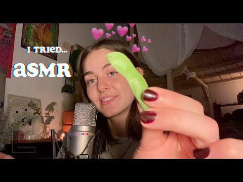 Trying ASMR for the first time (let me know what you think lol)