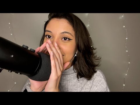ASMR Very Tingly Mouth Sounds and Breathy Whispering Directly Into Your Brain