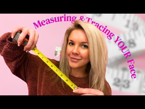 ASMR Tracing, Measuring and Touching your Face 😊 Tingles, Whispers, and Gentle Personal Attention