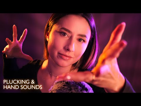 100% relaxation and negative energy removal ✨ PLUCKING, hand sounds, and mouth sounds [ASMR]