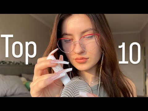 Asmr TOP 10 BEST triggers in 10 MINUTES