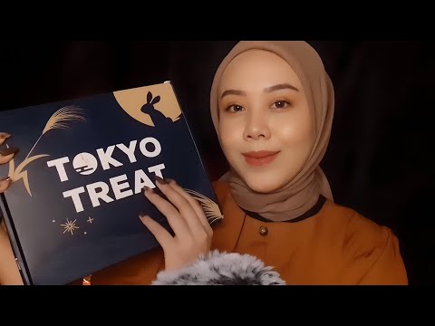 ASMR Unboxing & Trying Japanese Snack Boxes | Eating Sounds, Tappy & Scratchy, Whispering