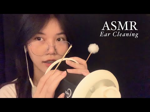 ASMR Ear Cleaning No Talking / แคะหูก่อนนอน 💙💤