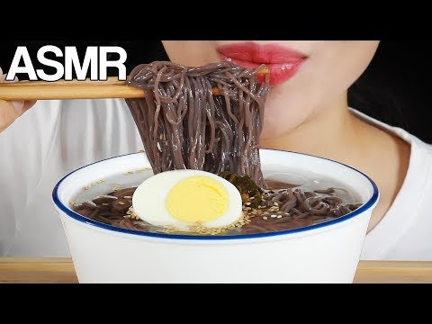 ASMR COLD NOODLES WITH BROTH *CHEWY* EATING SOUNDS MUKBANG